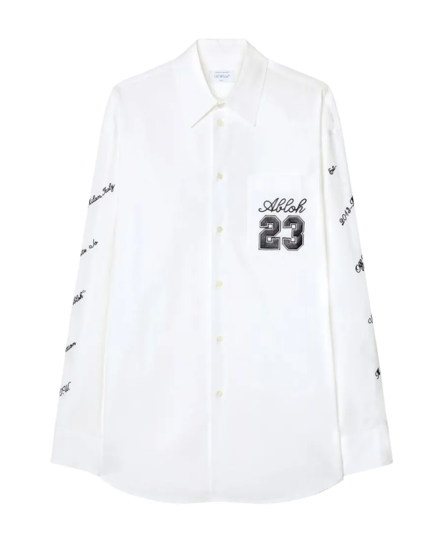 Off-White Buttoned Long-Sleeved Shirt