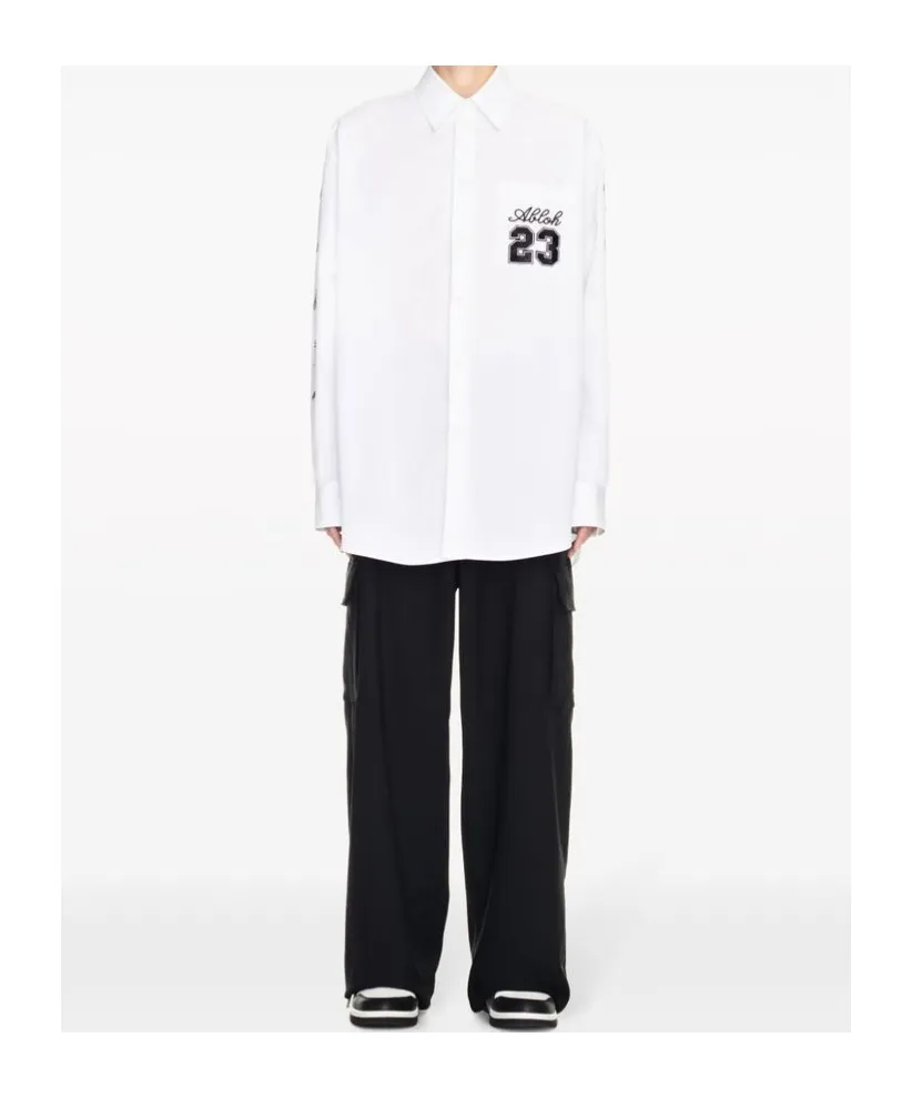 Off-White Buttoned Long-Sleeved Shirt