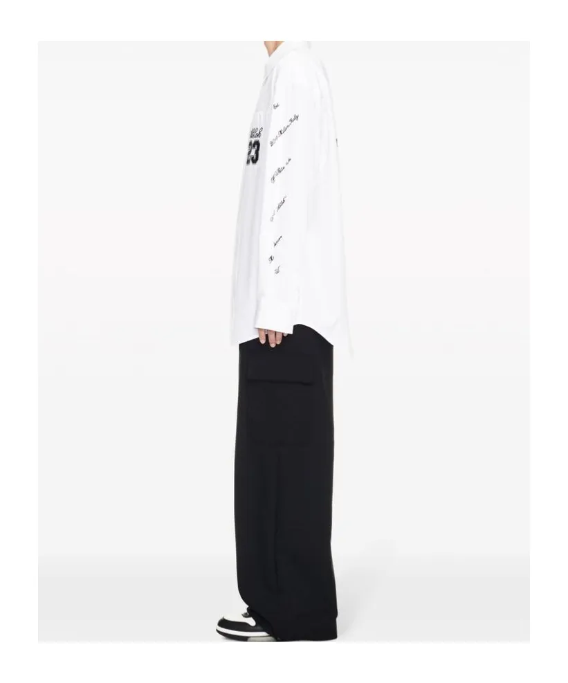 Off-White Buttoned Long-Sleeved Shirt