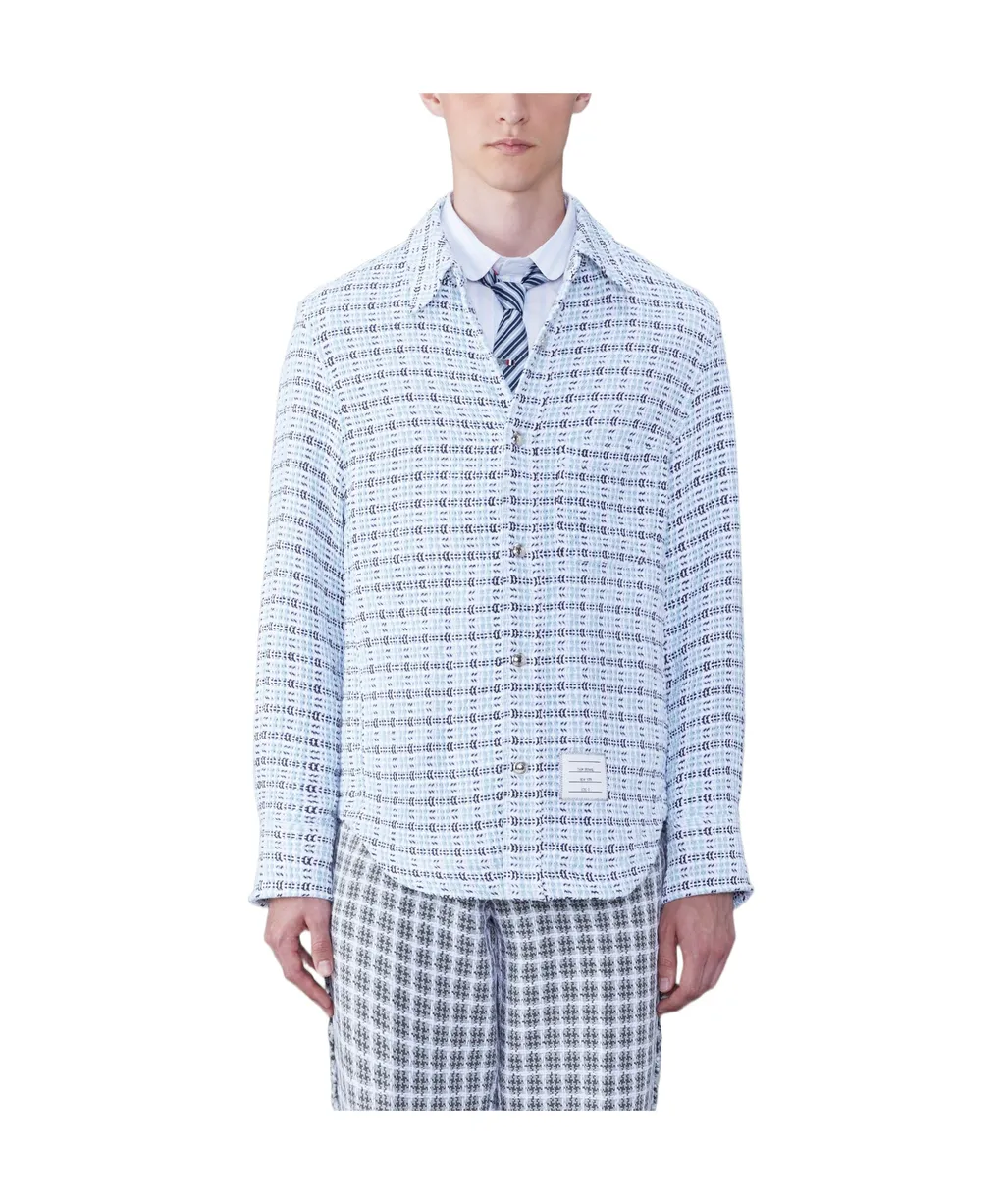 Long-Sleeve Button-Fastening Shirt
