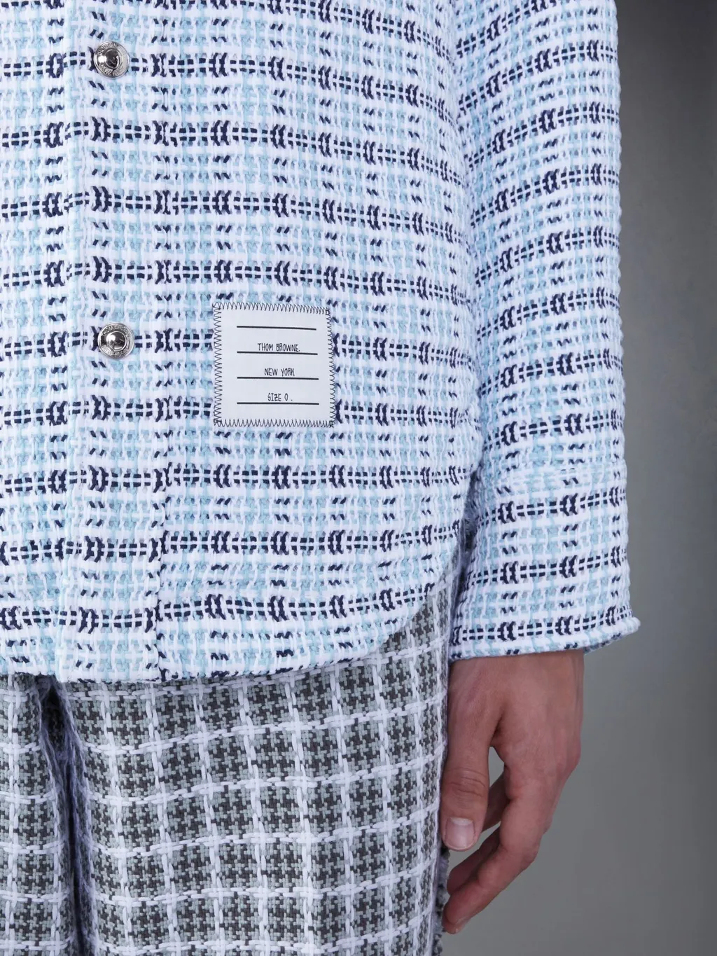 Long-Sleeve Button-Fastening Shirt