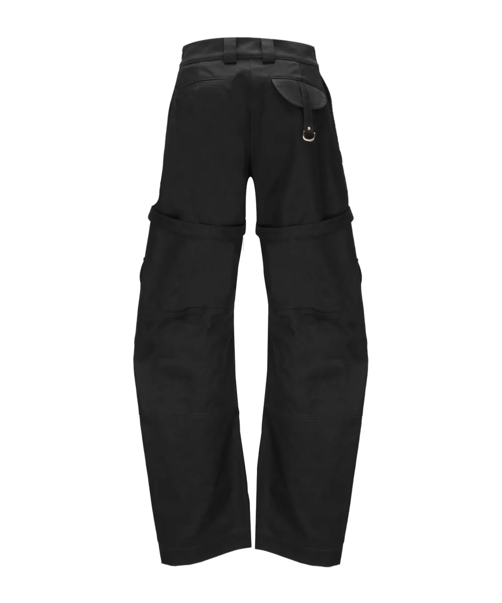 Off-White Buckle Detailed Straight Leg Trousers