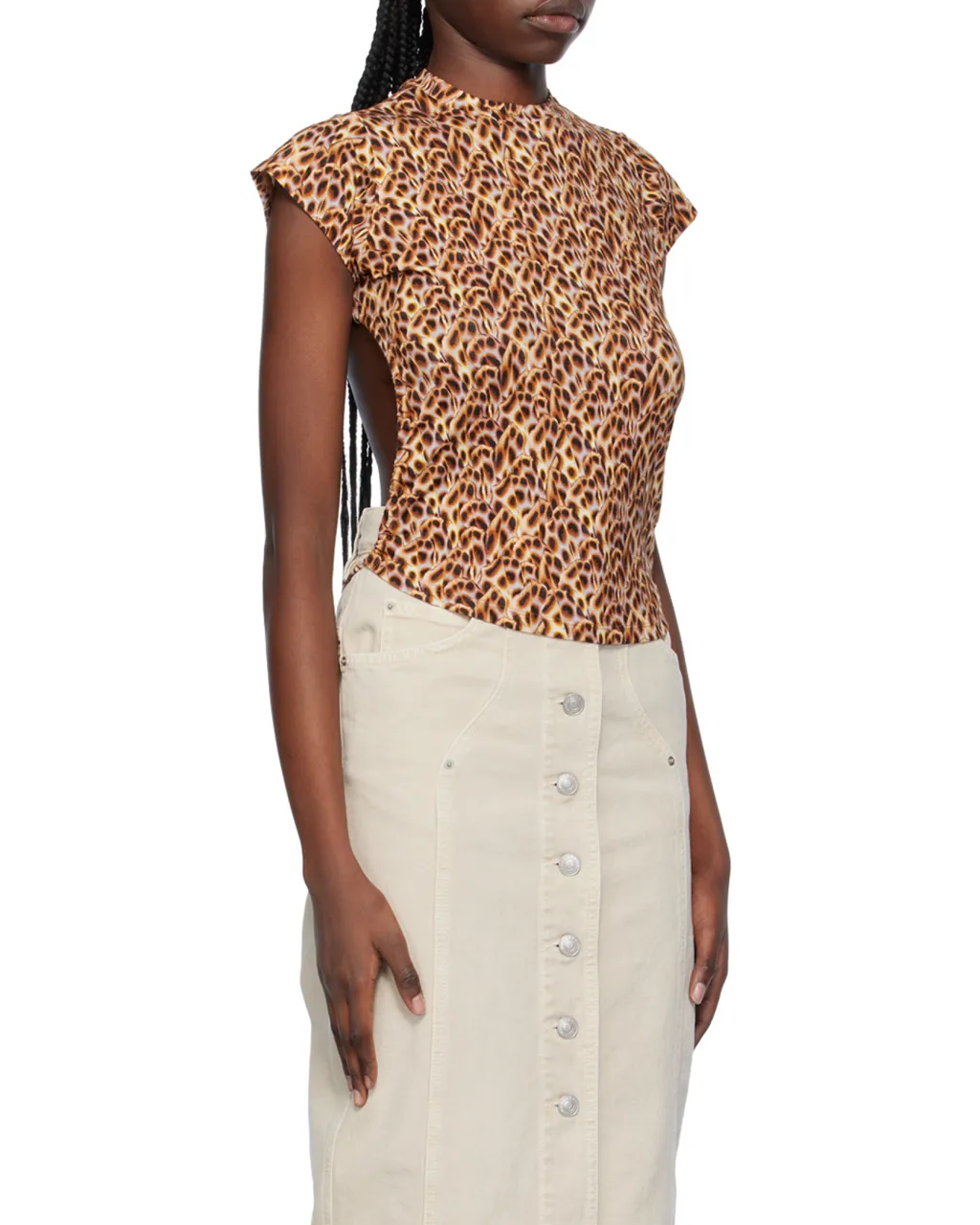 Juviana Open-Back Blouse