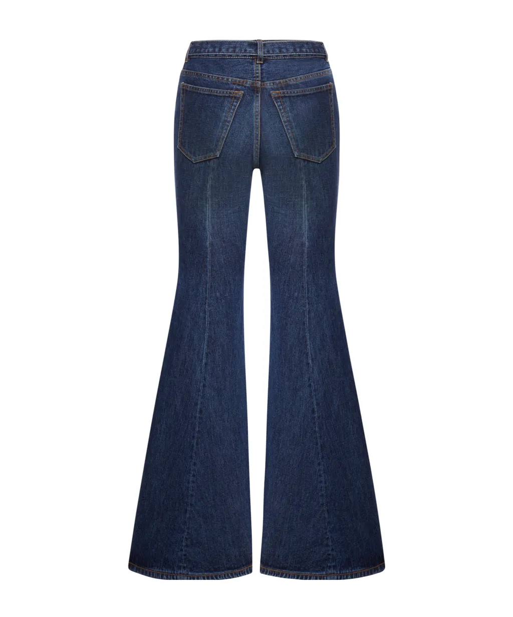 Sacai Low-Rise Flared Jeans