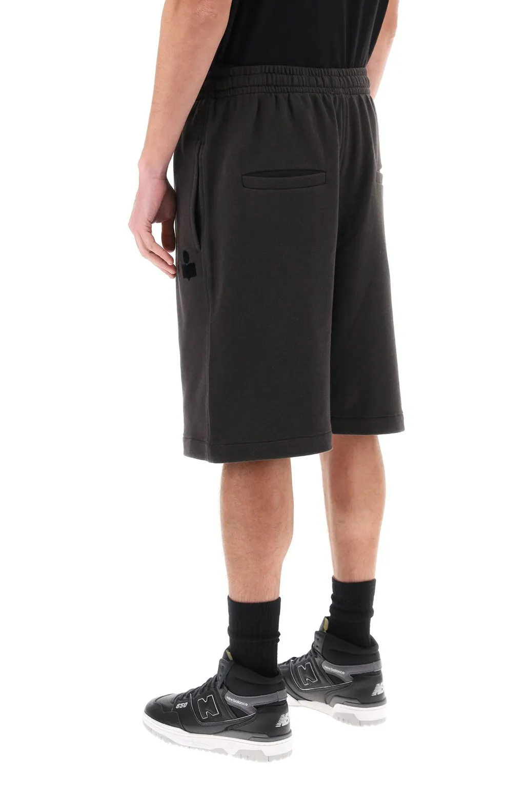 Isabel Marant Mahelo Logo Printed Drawstring Shorts
