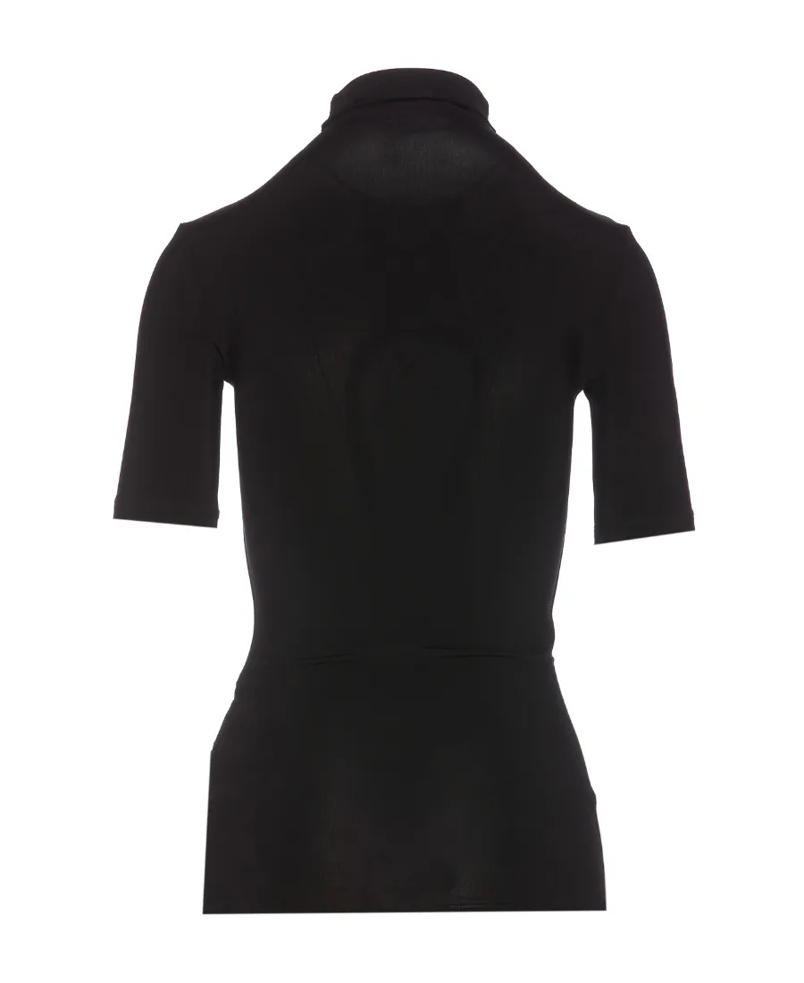 Off-White Logo Printed Turtleneck Top