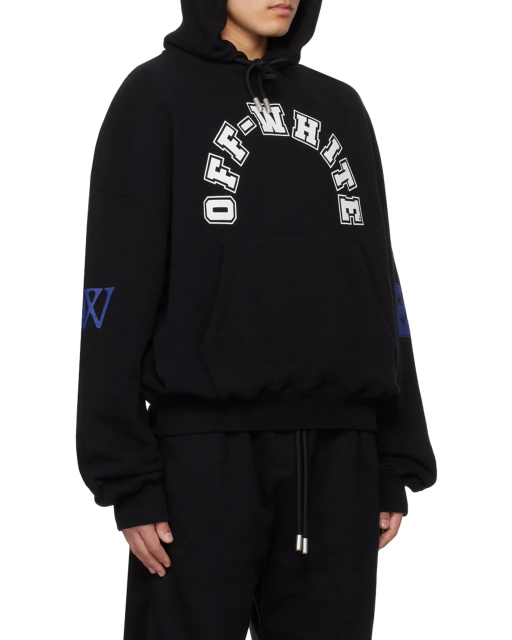 Off-White Logo Printed Drawstring Hoodie