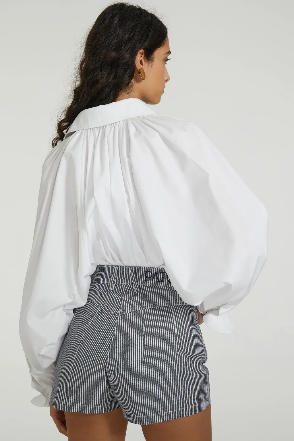 Patou Artist Long Sleeved Gathered Blouse