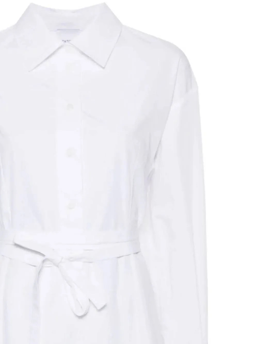 Patou Long-Sleeved Ruffled Mini Shirtdress