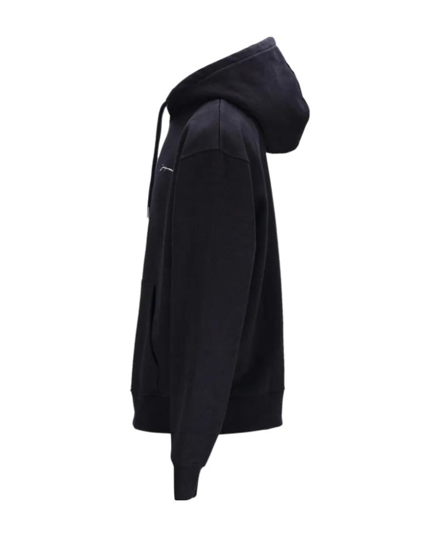 Jacquemus Logo Embroidered Drawstring Hoodie