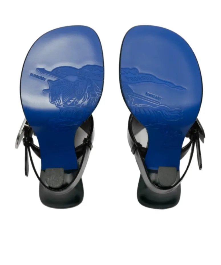 Burberry Bay Equestrian Knight Motif Sandals