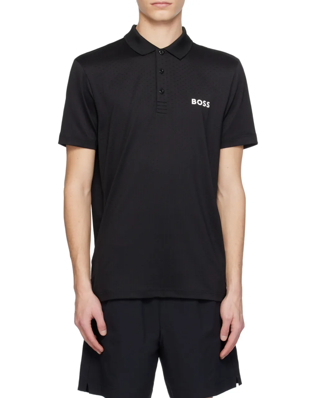 Logo-Print Jacquard Polo Shirt