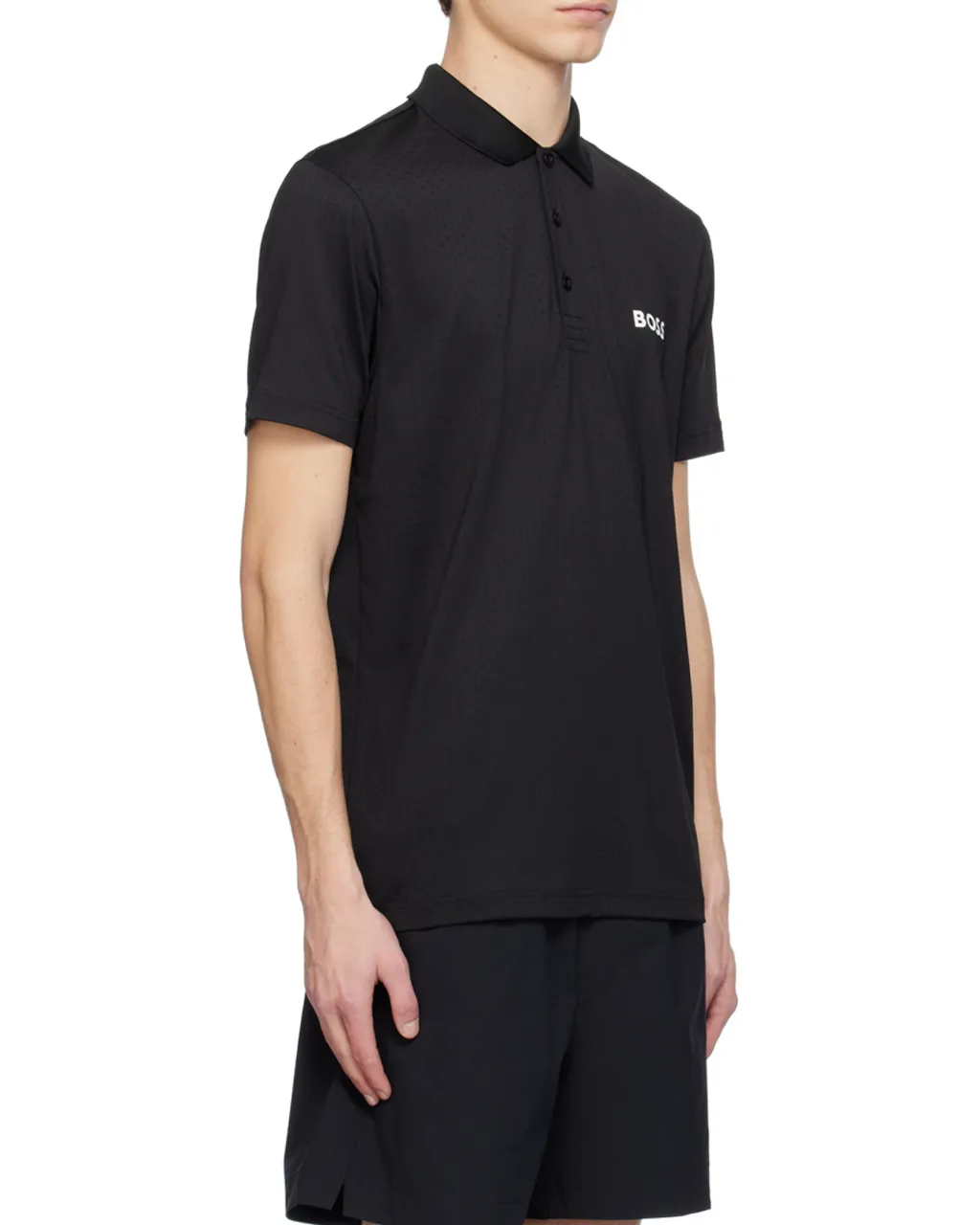 Logo-Print Jacquard Polo Shirt