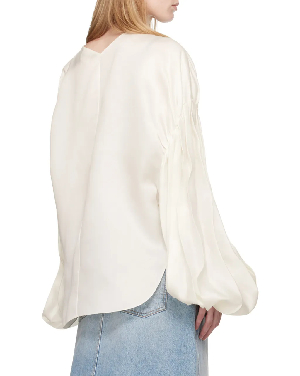 Khaite The Quico Puff-Sleeved Blouse