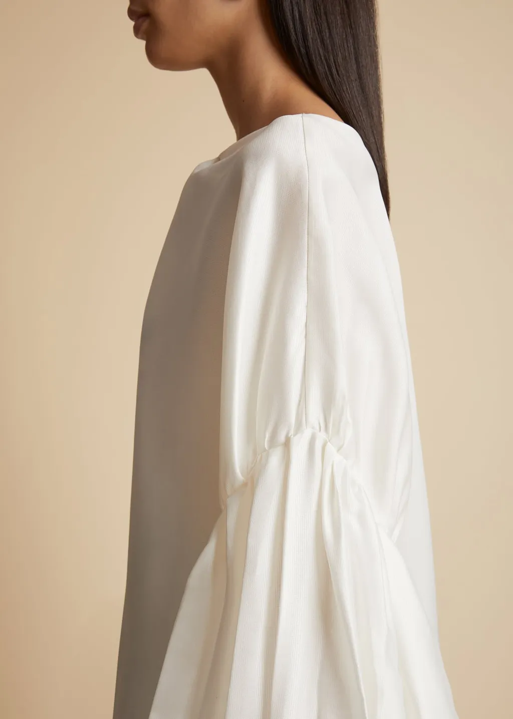 Khaite The Quico Puff-Sleeved Blouse