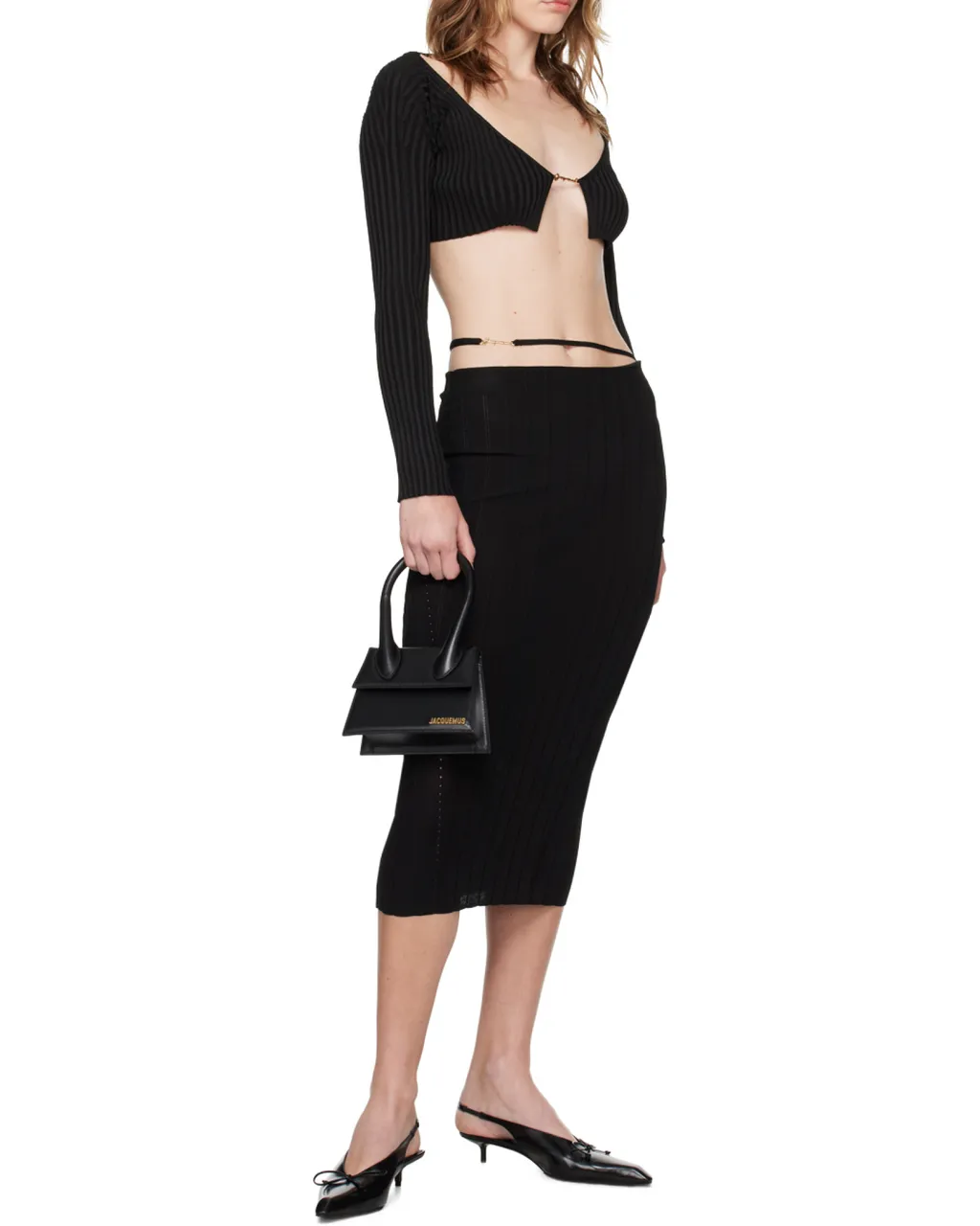 Jacquemus Pralu Ribbed Skirt