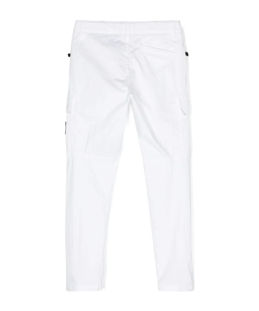 Stone Island Junior Compass-Patch Straight-Leg Cargo Trousers
