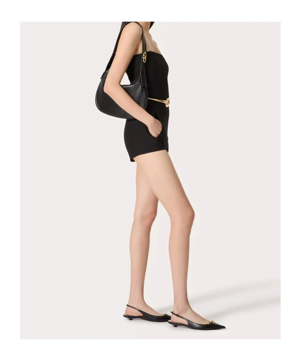Valentino Vlogo Signature Zip-Up Shoulder Bag