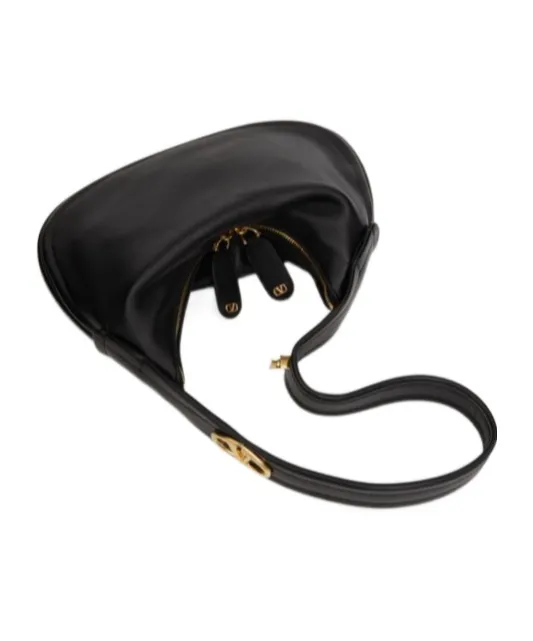 Valentino Vlogo Signature Zip-Up Shoulder Bag