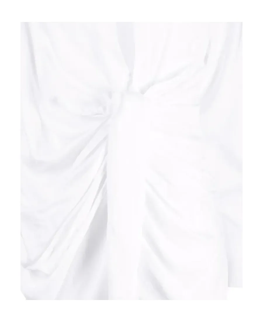 Draped Shirt Dress