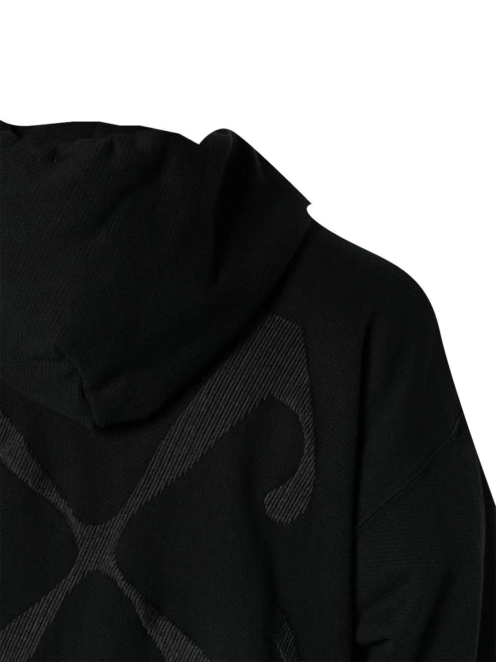Off-White Logo Embroidered Drawstring Hoodie