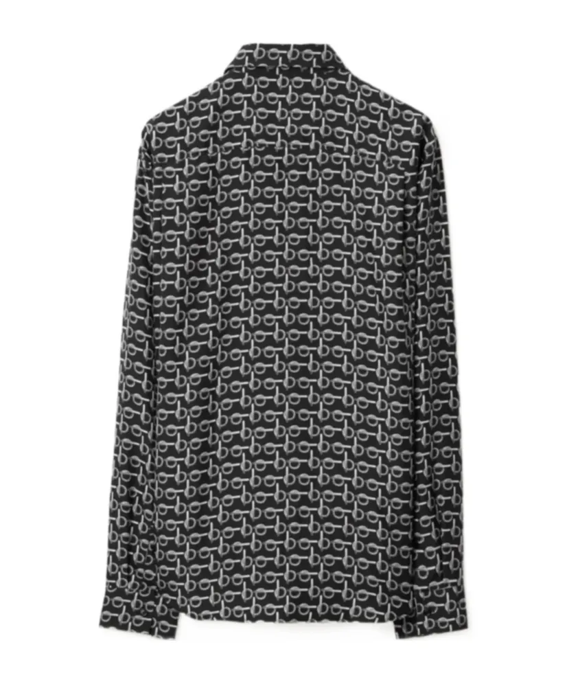 Burberry B-Line Allover Graphic Printed Shirt