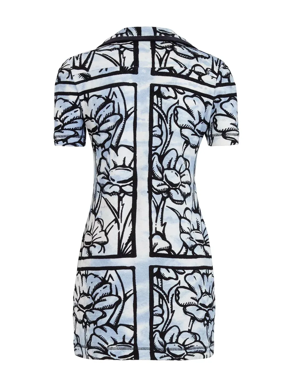 Printed Short-Sleeved Dress
