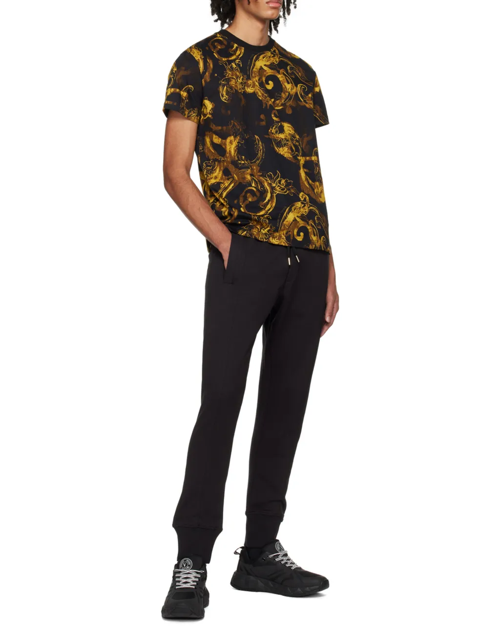 Versace Jeans Couture Logo Printed Drawstring Track Pants