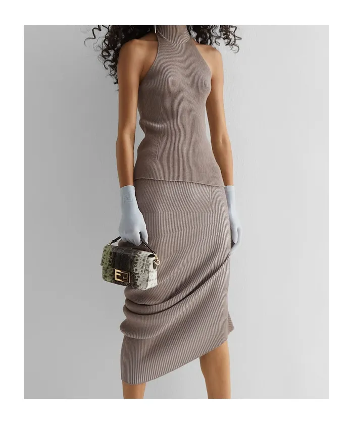 Fendi High-Neck Knitted Top