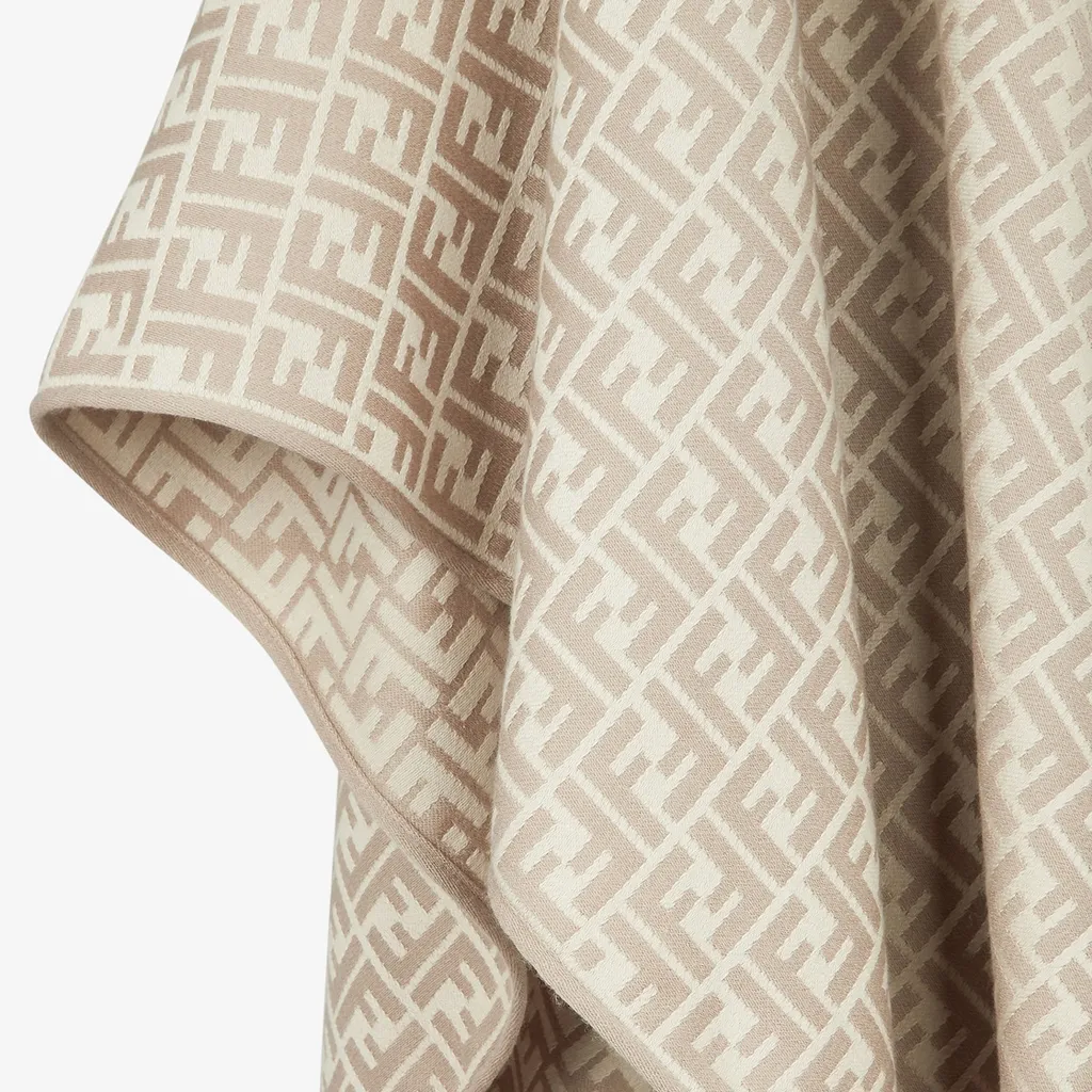 Fendi All-Over Ff Motif Poncho
