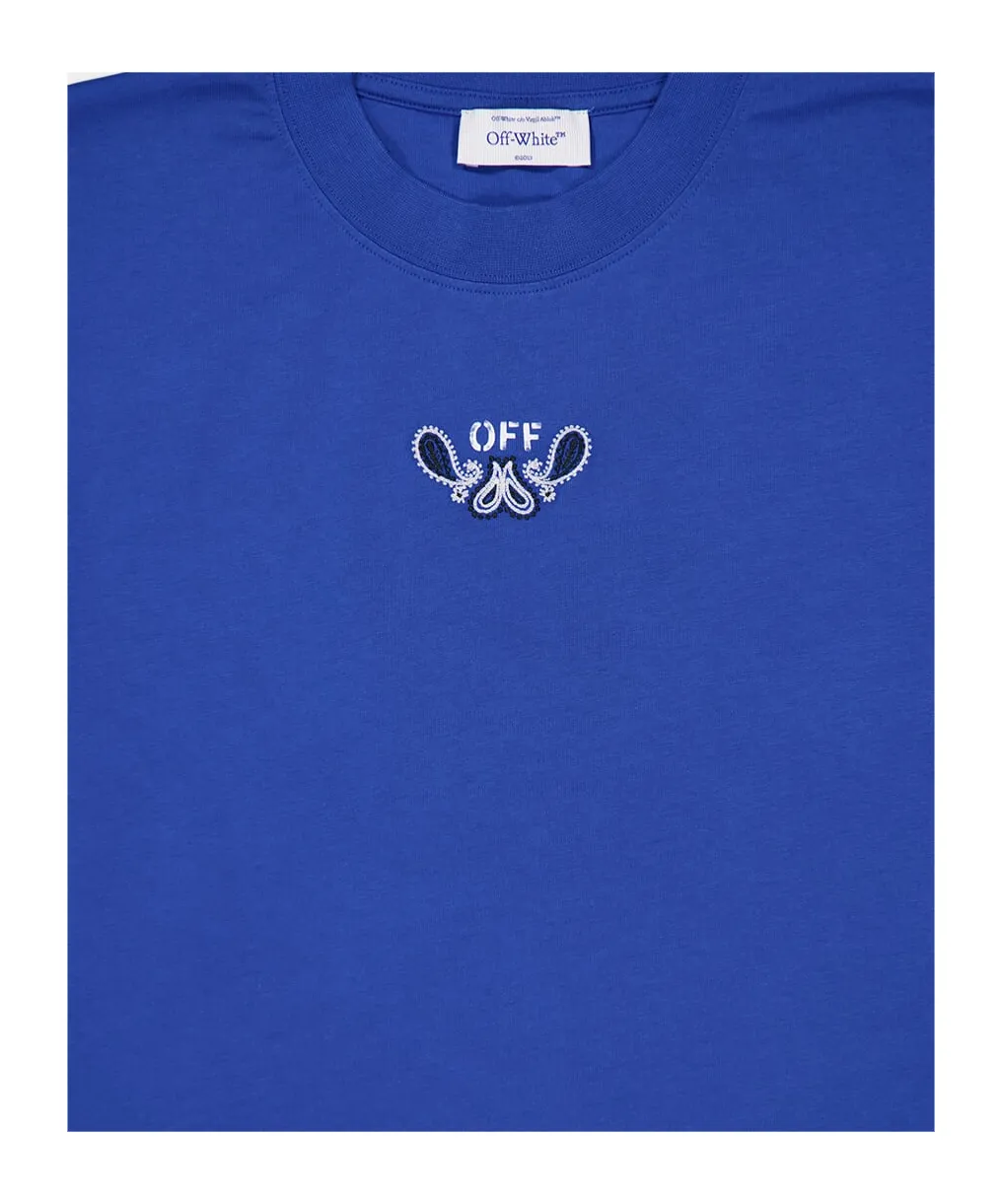 Off White Logo Printed Crewneck T-Shirt