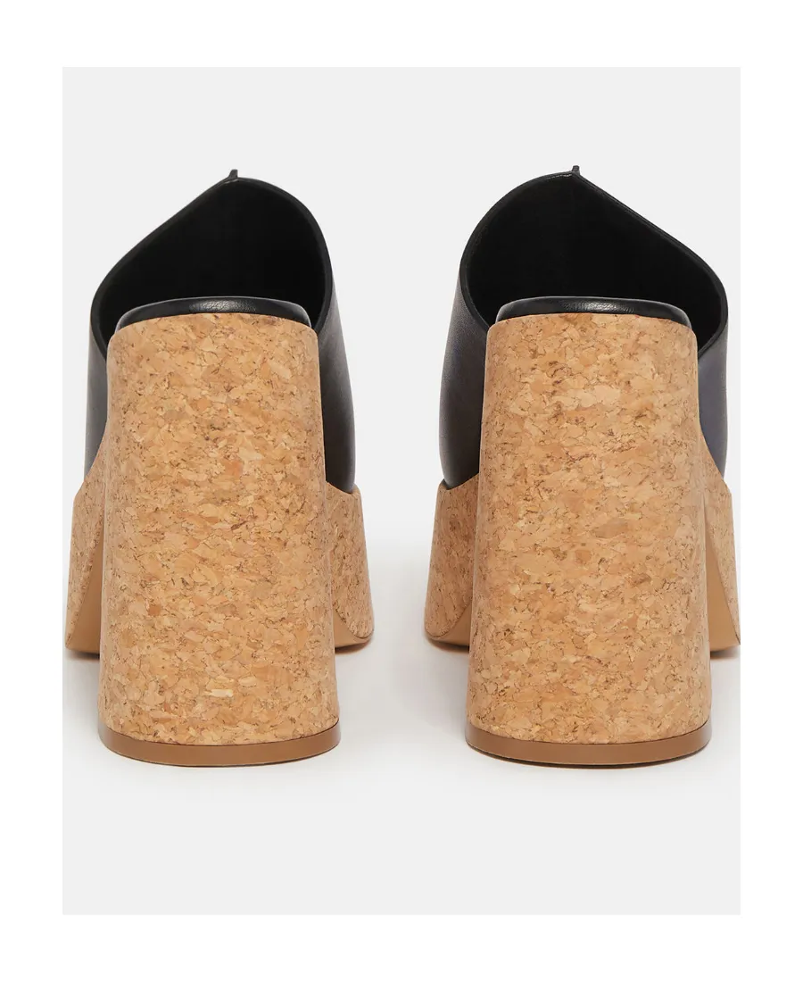 Stella Mccartney Logo Printed Platform Sandals