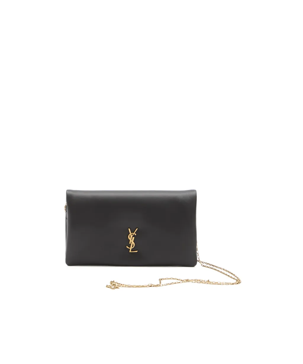Saint Laurent Logo Plaque Bi-Fold Wallet