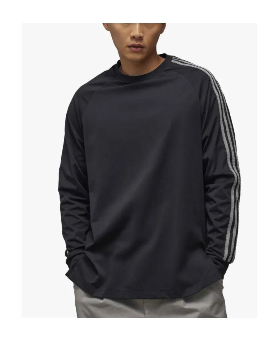 Y-3 Logo-Printed Long-Sleeved Crewneck T-Shirt
