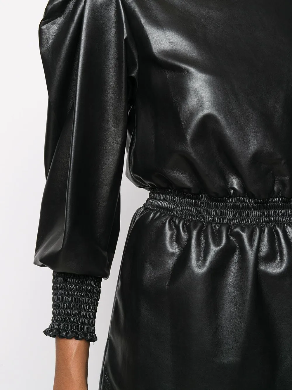 Faux Leather Mini Dress