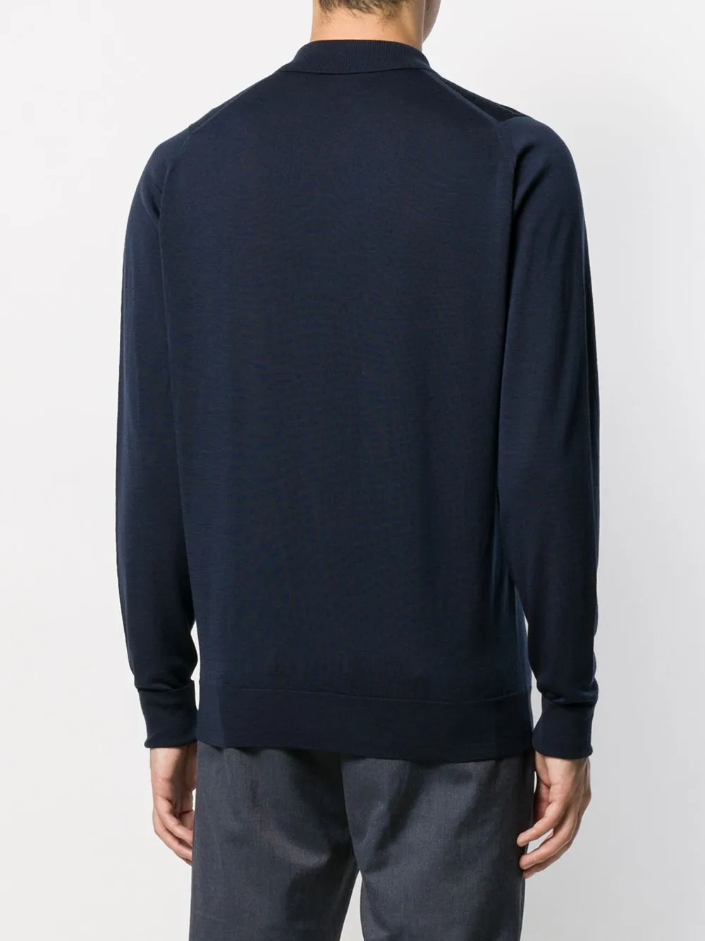 John Smedley Dorset Long-Sleeve Polo Shirt