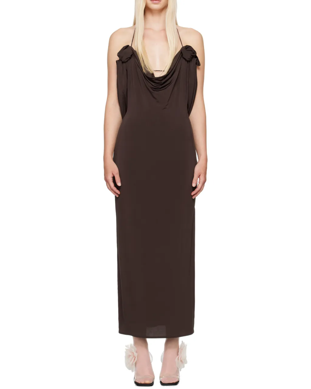 Cowl-Neck Dress