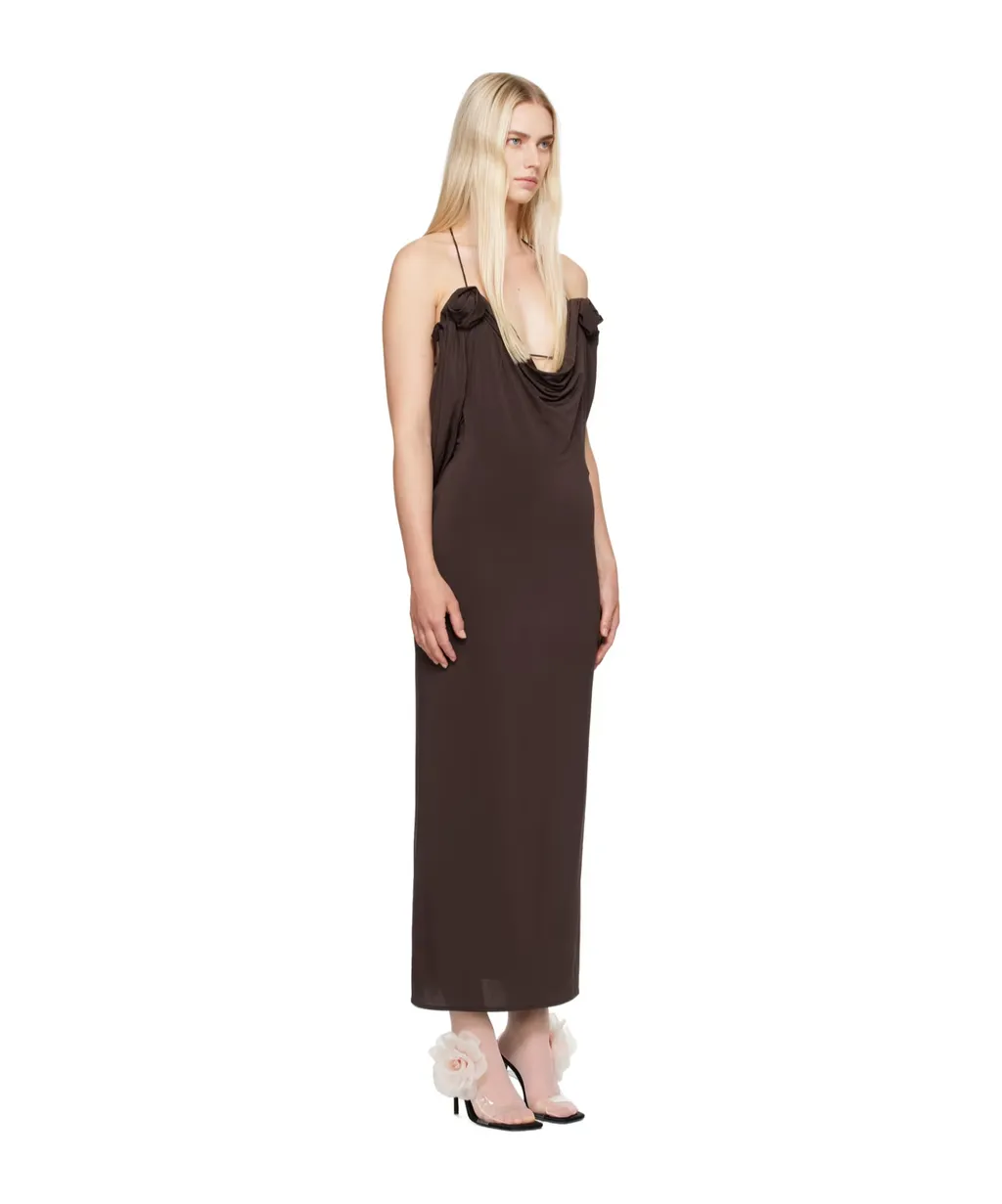 Cowl-Neck Dress