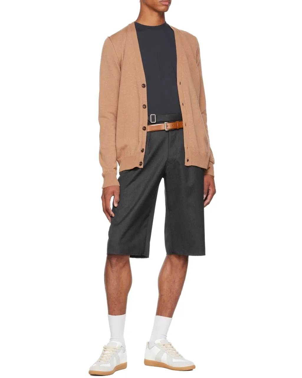 Maison Margiela Buttoned V-Neck Cardigan