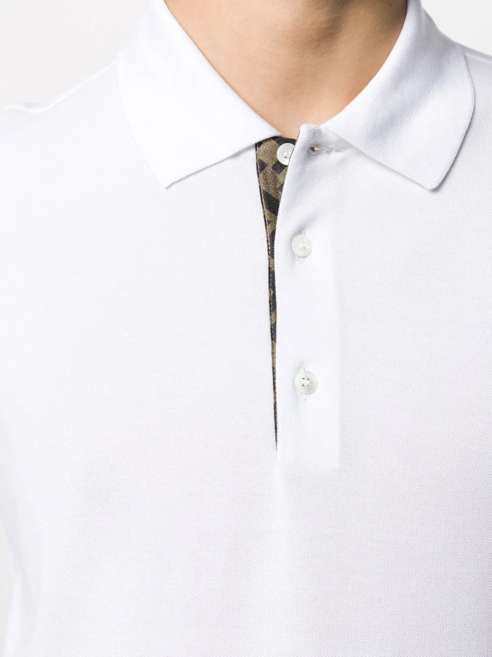 White Piqué Polo Shirt
