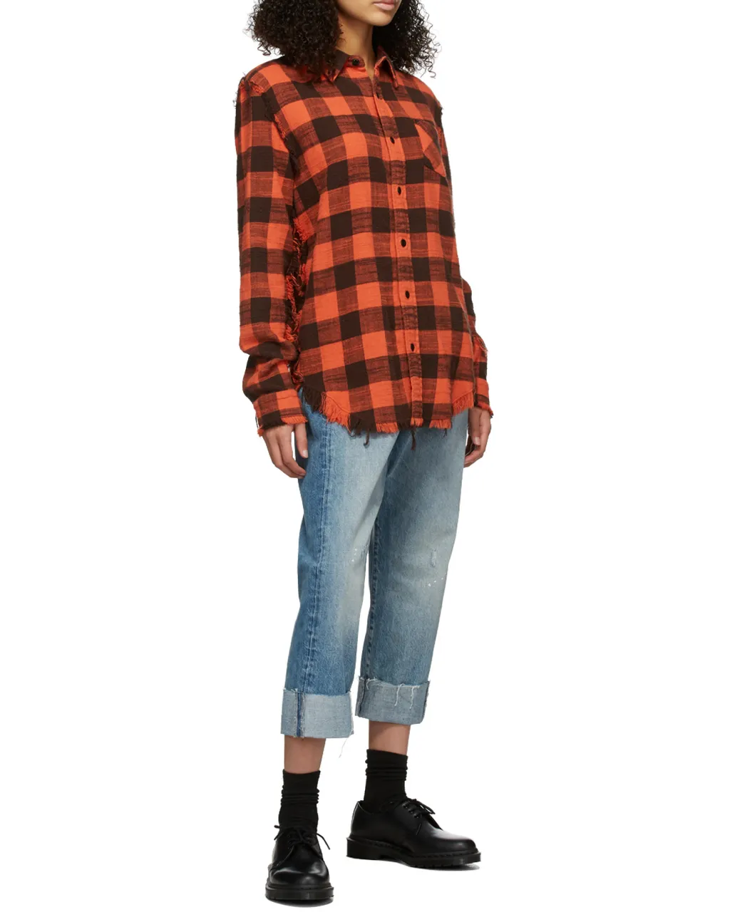 R13 Crossover Cropped Jeans