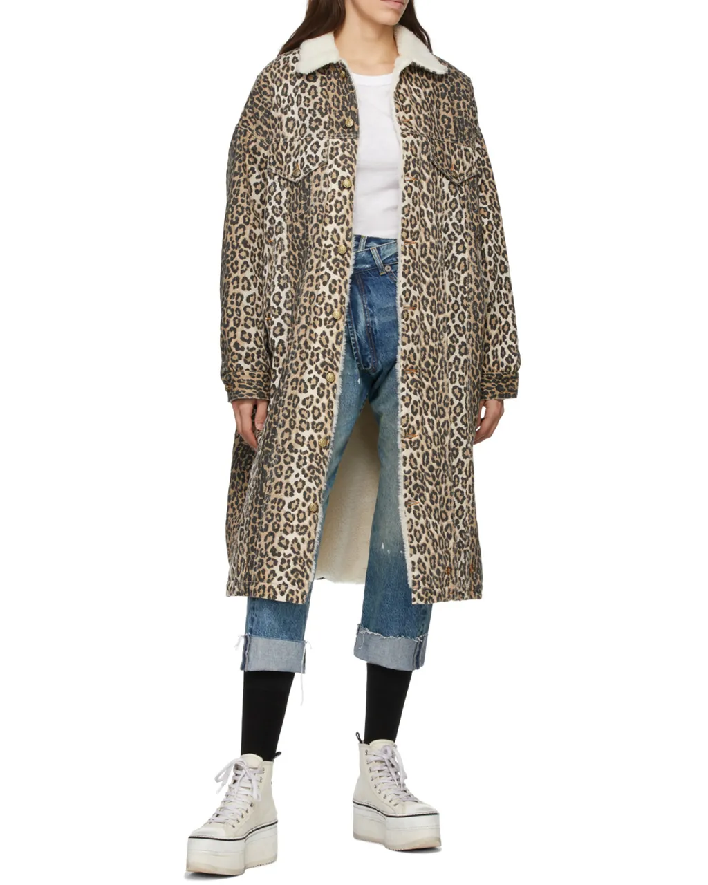 R13 Crossover Cropped Jeans