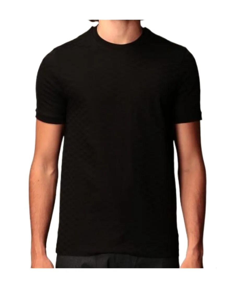 Emporio Armani All-Over Jacquard Eagle Jersey T-Shirt