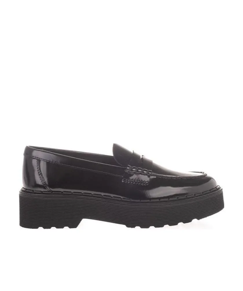 Penny-Slot Patent-Leather Loafers