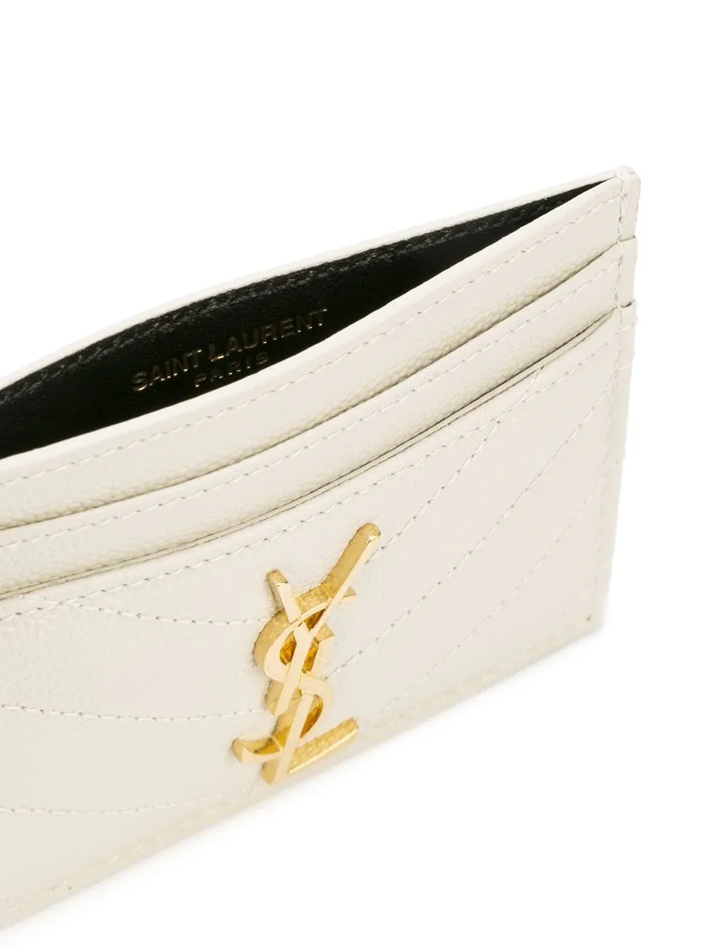 Saint Laurent Cassandre Logo Plaque Card Case