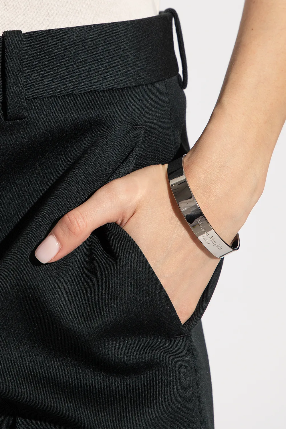Maison Margiela Logo Engraved Bracelet