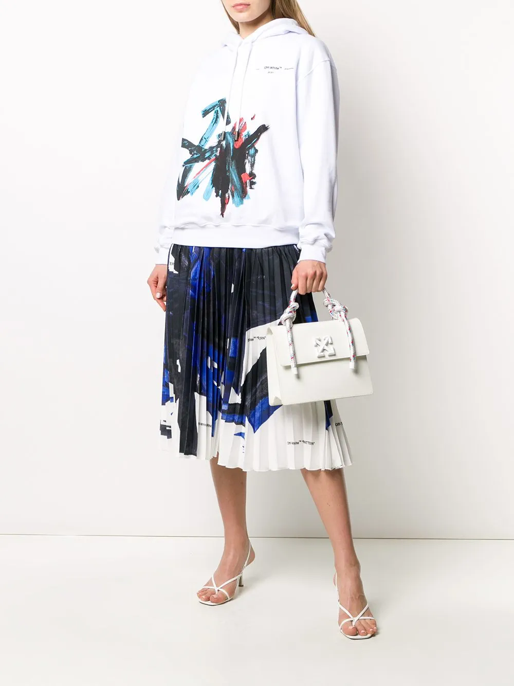 Brush Arrow Oversized Hoodie