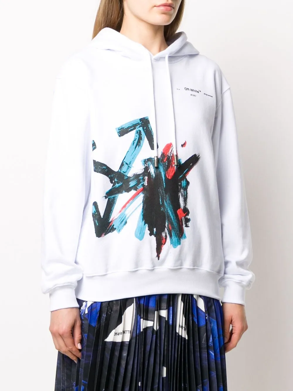 Brush Arrow Oversized Hoodie