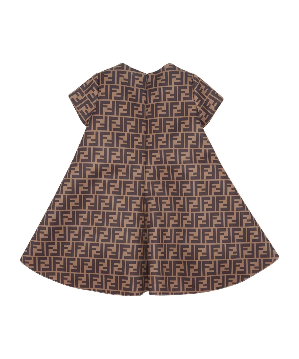 Fendi Kids Ff All-Over Printed Dress