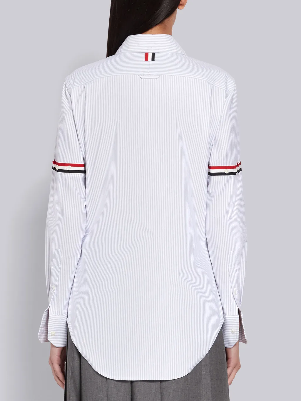 Thom Browne Rwb-Striped Buttoned Shirt